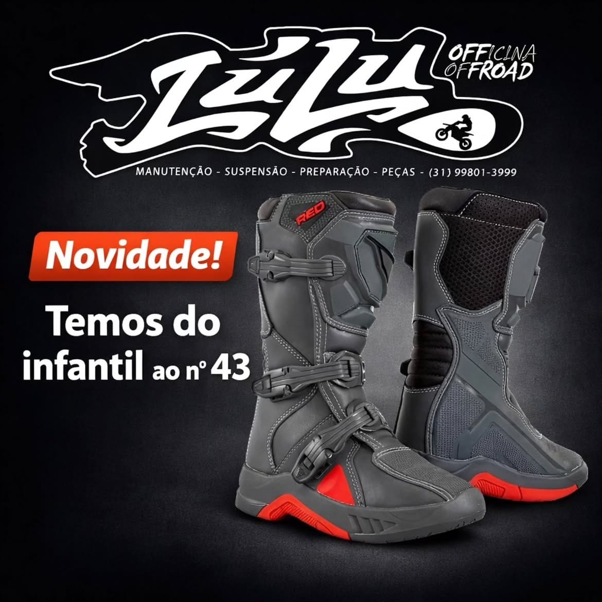 Botas off road do infantil ao Nº 43 — Lulu Officina